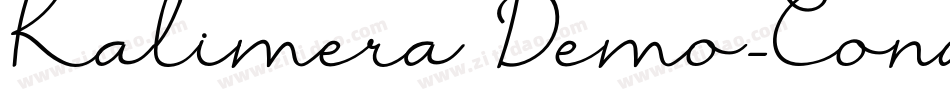 Kalimera Demo-Condensed字体转换